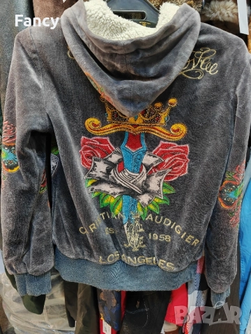 Страхотен Суитшърт, полар Christian Audigier, снимка 8 - Суичъри - 52159319