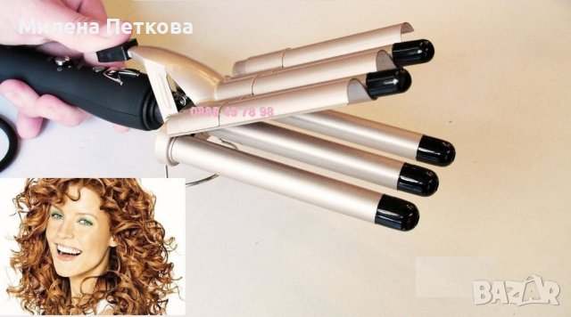 Ретро маша/преса за къдрици Sonar SN-15 с керамично покритие, къдрене, снимка 7 - Преси за коса - 37266387