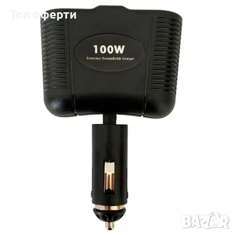 Разклонител с един USB порт и две гнезда за запалка - 2041, снимка 3 - Аксесоари и консумативи - 49333806
