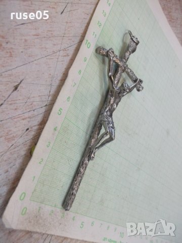 Кръст метален с разпятието - 58,30 гр., снимка 2 - Други ценни предмети - 28257658
