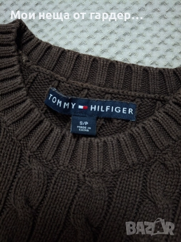 Tommy Hilfiger вълнен фин пуловер, рС, снимка 8 - Блузи с дълъг ръкав и пуловери - 52333730