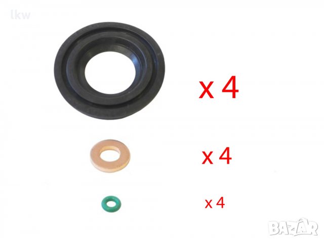 Комплект уплътнители за дюзи за CITROEN FORD PEUGEOT Boxer 2.2 HDi, снимка 7 - Части - 28416512