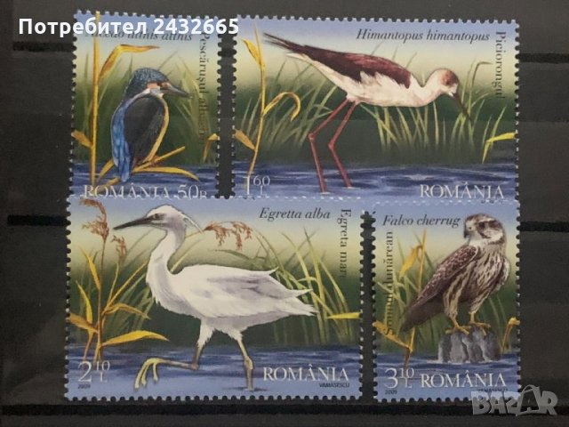 597. Румъния 2009 = “ Фауна. Птици по делтата на р.Дунав “ ,**,MNH, снимка 1 - Филателия - 33252460