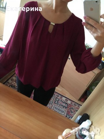 Стилна блуза , снимка 1 - Блузи с дълъг ръкав и пуловери - 26814239