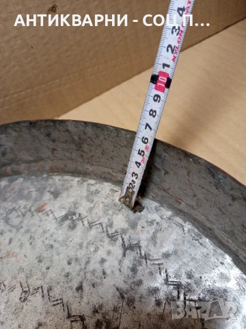 Стара Голяма Масивна Медна Тава Синия За Баница Тегло 2.100кг., снимка 9 - Антикварни и старинни предмети - 51370867