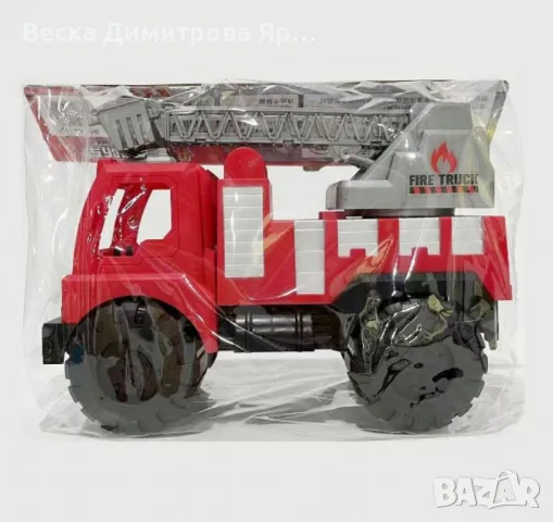Детска пожарна кола със стълба, снимка 2 - Коли, камиони, мотори, писти - 48031071