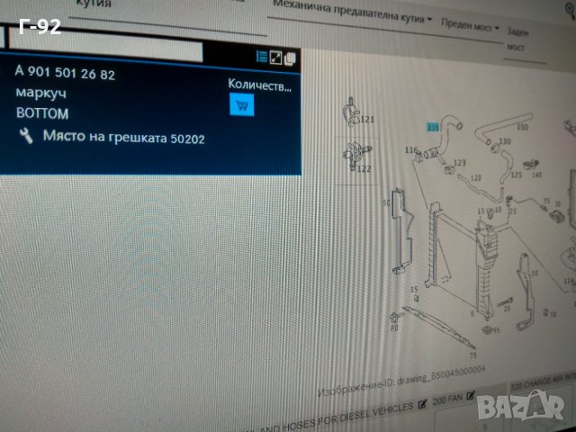 A9015012682=SWAG10936781,*NEU*Маркуч на радиатора, снимка 3 - Части - 32520602