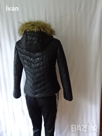 Дамско зимно яке с качулка, снимка 4 - Якета - 52596259