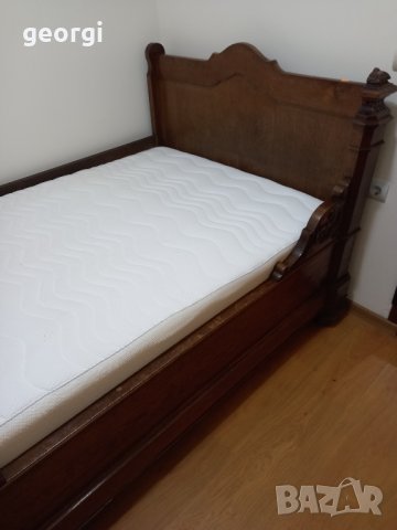 Ретро дървена спалня масив, снимка 2 - Антикварни и старинни предмети - 43249013