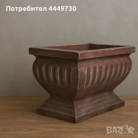 Саксия от бетон, снимка 3 - Саксии и кашпи - 51196851