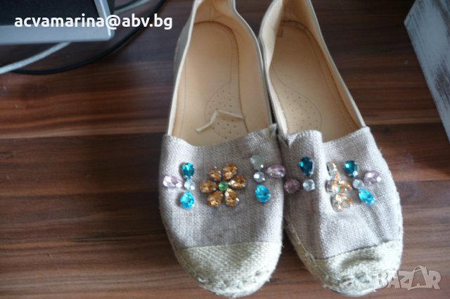 еспадрили с камъни № 40, снимка 2 - Дамски ежедневни обувки - 40730111