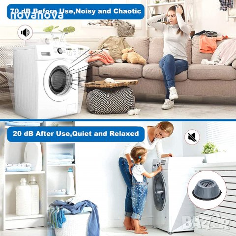  Противоплъзгащи антивибрационни крачета подложки за пералня , снимка 2 - Перални - 35445536