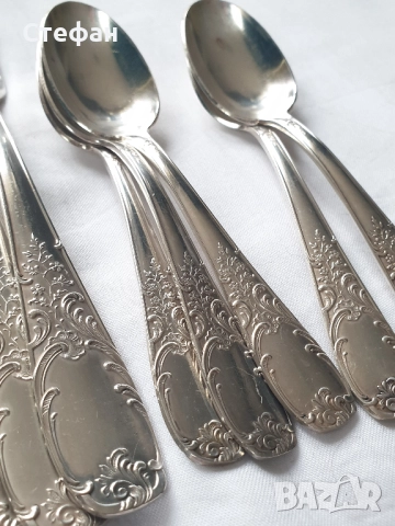 Комплект посребрени прибори, снимка 8 - Антикварни и старинни предмети - 52452047