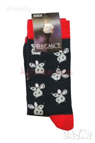 Шарени чорапи с различни мотиви, 37-40, снимка 2 - Дамски чорапи - 43881631