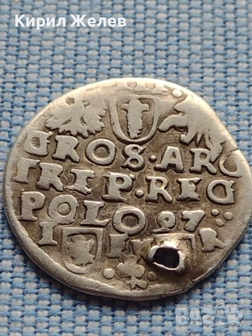 Сребърна монета 3 гроша 1597г. Сигизмунд трети Респосполита Полша 26930, снимка 8 - Нумизматика и бонистика - 42944552