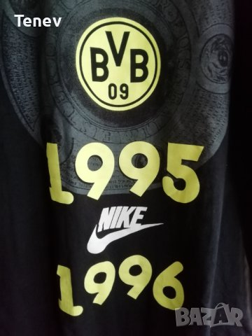 Borussia Dortmund Nike 1995 1996 Deutscher Meister Vintage оригинална тениска Борусия Дортмунд Ретро, снимка 3 - Тениски - 43662093