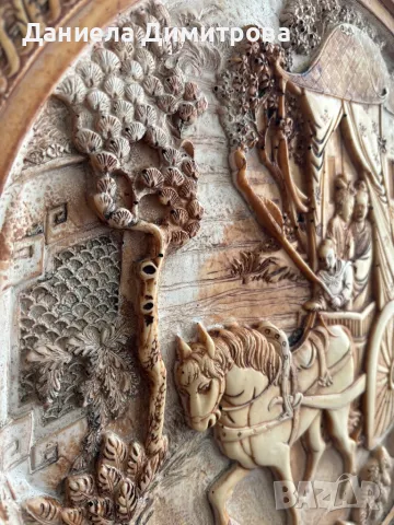 Релефна картина, снимка 3 - Антикварни и старинни предмети - 49462538