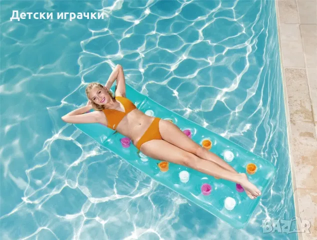 Надуваем дюшек с чашки, 188 х 71 см, Bestway, снимка 4 - Басейни и аксесоари - 50030651