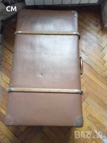 Стар немски куфар, Vulkanfiber, снимка 6 - Антикварни и старинни предмети - 53368245