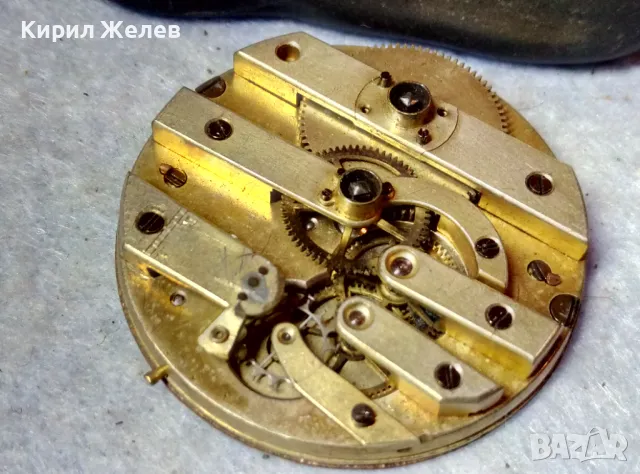 МЕХАНИЗЪМ от РЯДЪК СТАР КОЛЕКЦИОНЕРСКИ ШВЕЙЦАРСКИ ДЖОБЕН ЧАСОВНИК с РИМСКИ ЦИФЕРБЛАТ 49629, снимка 10 - Антикварни и старинни предмети - 48578727