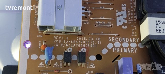 Захранващ модул,EAX66472001(1.4) EAY64009401, for LG 43UF640V, DISPLAY HC430DGN-SLNX1-5112, снимка 2 - Части и Платки - 38992274