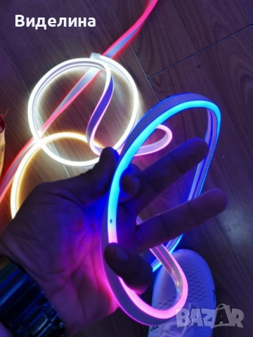 Неонови LED лентови светлини. Водоустойчиво осветление, 4.5 метра лента. Заложете на модерния блясък, снимка 15 - Декорация за дома - 51991504