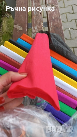 Креп хартия на ролка , снимка 3 - Декорация за дома - 48621169