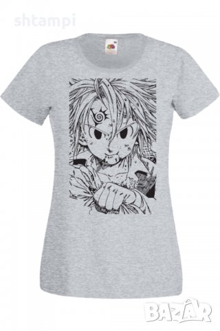 Дамска тениска The Seven Deadly Sins Meliodas 02,Анимация,игра,Празник,Повод., снимка 5 - Тениски - 37985743
