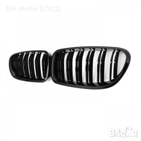 Решетки Бъбреци за БМВ BMW 5 серия F10 F11 2010+ Черен Гланц Двойни, снимка 5 - Аксесоари и консумативи - 32874881