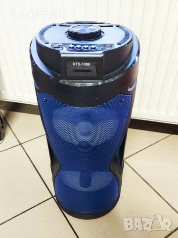 !%@ Нова Караоке тонколона 2х6,5”, с FM тунер, дистанционно, BLUETOOTH, модел KTS 1086, снимка 5 - Тонколони - 40092541