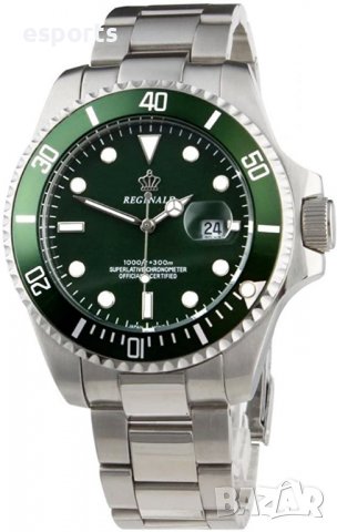 Мъжки часовник Reginald Silver Green сребристо-зелен неръждаема стомана нов luxury , снимка 12 - Мъжки - 37005727