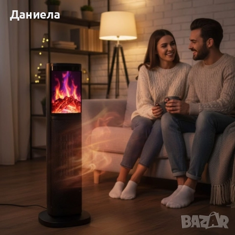 Вентилаторна PTC керамична печка Rosberg, 2000W, 2 степени, Защита, снимка 3 - Отоплителни печки - 52160118