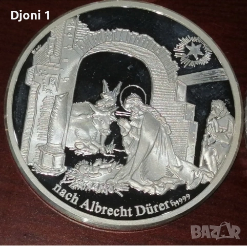 Сребърен Weihnachtstaler 1993, снимка 2 - Антикварни и старинни предмети - 53232395