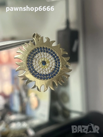 Златна висулка 14 карата, снимка 2 - Колиета, медальони, синджири - 51742859