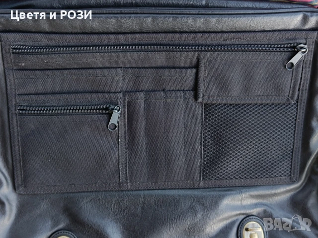 Мъжка бизнес чанта от еко кожа , снимка 3 - Чанти - 50943345