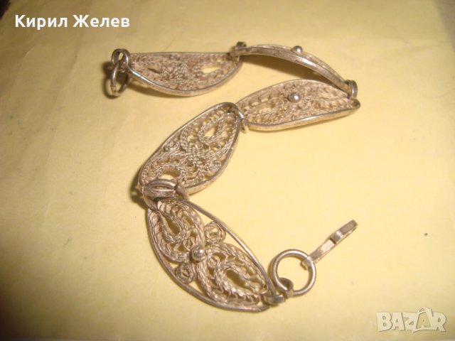 19 ВЕК ФИЛИГРАННО СРЕБРО РЪЧНА ЮВЕЛИРНА ИЗРАБОТКА КРАСОТА СРЕБЪРНА ВЪЗРОЖДЕНСКА ГРИВНА УНИКАТ 20565, снимка 8 - Антикварни и старинни предмети - 33133788