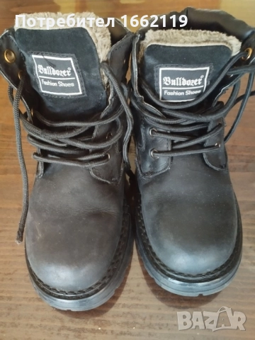 Детски боти БУЛДОЗЕР естествена кожа