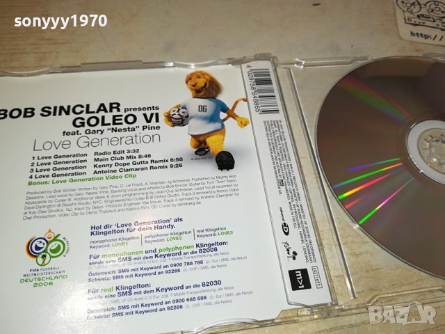 BOB SINCLAR ЦД-ВНОС GERMANY 2011231633, снимка 11 - CD дискове - 43074958