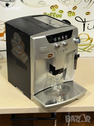 Кафемашина кафе автомат delonghi magnifica с гаранция, снимка 7 - Кафемашини - 53015136