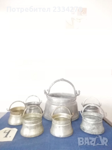 Менчета,бакърчета-котлета,,сватбарски и коледарски" калайдисани., снимка 12 - Антикварни и старинни предмети - 38272015