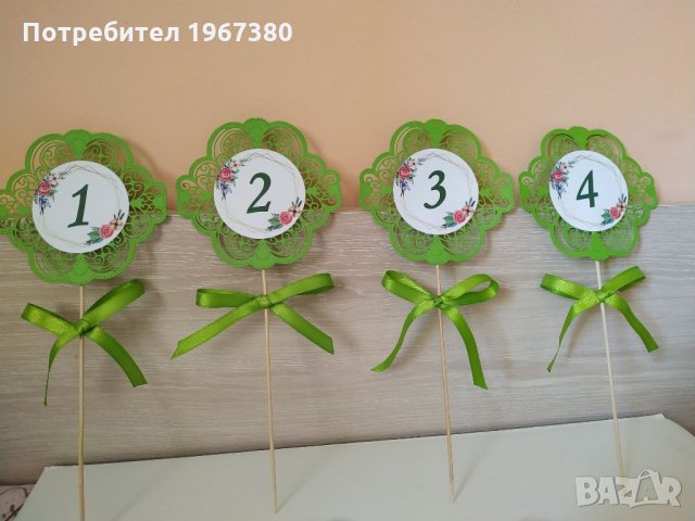 Табели за маса цвете, номера за маса, снимка 10 - Други - 30443637