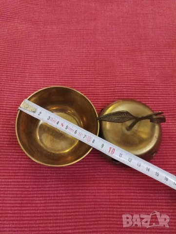 Месингова кутия, ябълка. , снимка 4 - Декорация за дома - 43734908