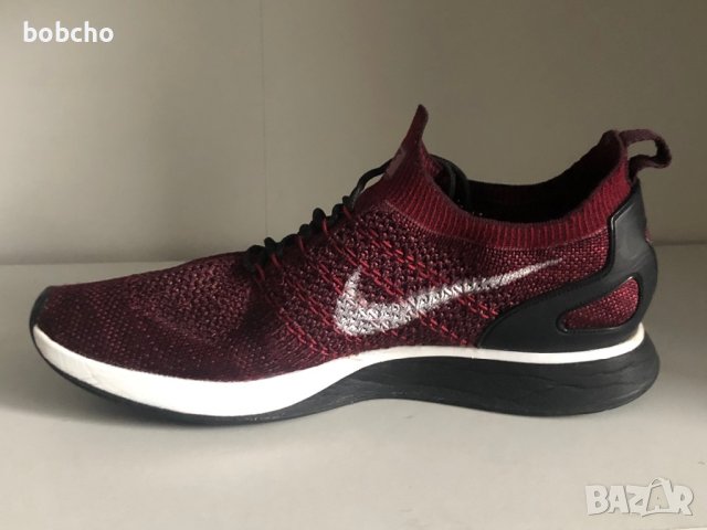 Nike Air Zoom Mariah Flyknit Racer Deep Burgundy Pure Platinum , снимка 6 - Маратонки - 43296099