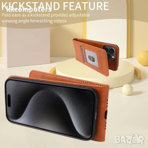 Motorola Moto G05 4G / E15 4G Flip2 Кожен Калъф и Скрийн Протектор, снимка 8 - Калъфи, кейсове - 52674067