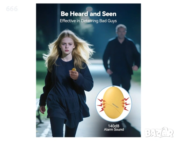 Пакет от 4 ключодържателя за самозащита, 140dB, снимка 2 - Друга електроника - 53459744