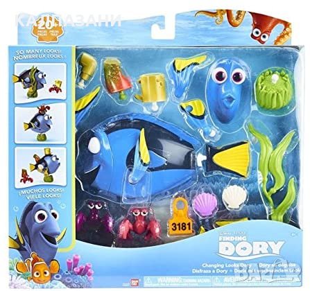 Disney Pixar Finding Dory Changing Looks Dory Playset ИГРАЧКА ДОРИ ЗА СГЛОБЯВАНЕ 3181, снимка 1 - Фигурки - 32641514