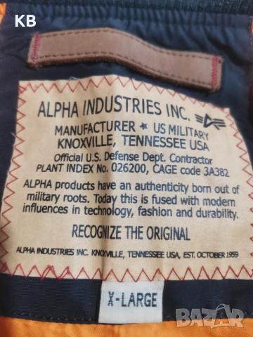Alpha Industries Bomber Jacket. , снимка 5 - Якета - 51980497