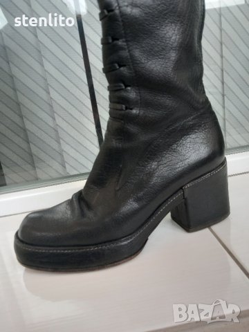 Дамски ботуши естествена кожа номер 37/38, снимка 6 - Дамски ботуши - 43179275