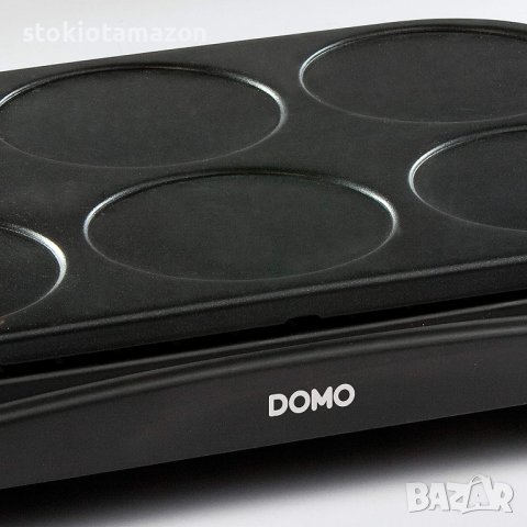 Уред за палачинки Domo DO8709P, 1000 W, Незалепващо покритие, Черен , снимка 2 - Гофретници - 38404755