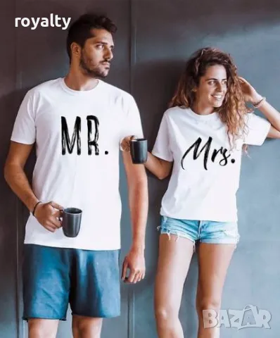 Памучни тениски за двойки Различни дизайни , снимка 9 - Тениски - 49887246